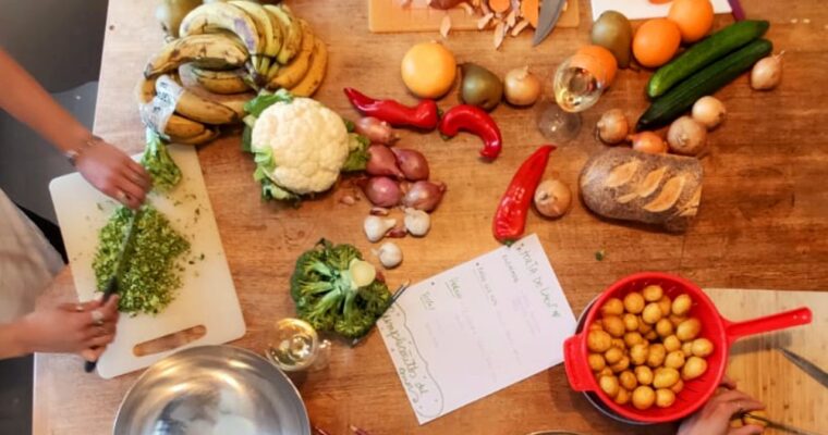 Stop Food Waste Day! Together recipe-free cooking with food scraps